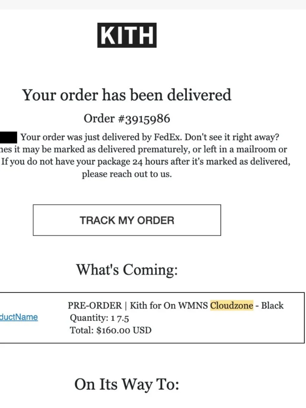 Kith x On Cloudzone Black - 7.5